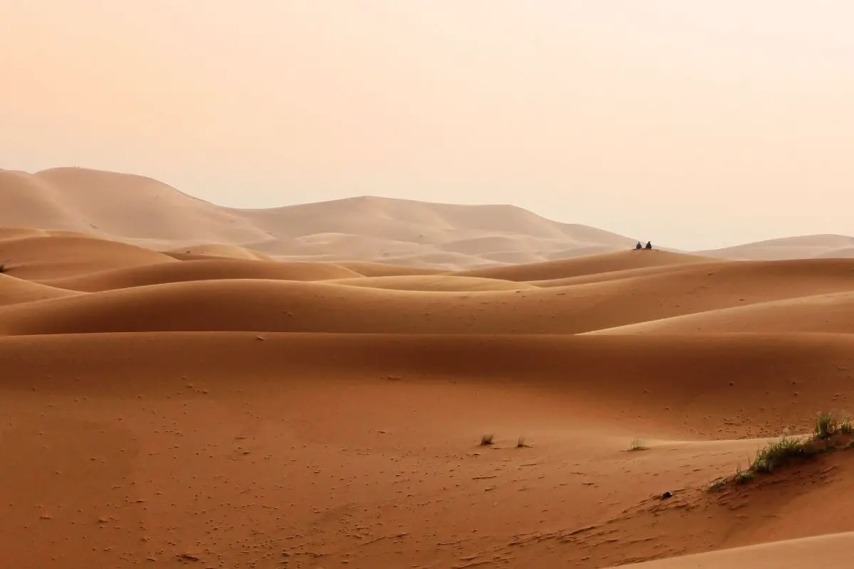 A landscape photo of a sahara desert.