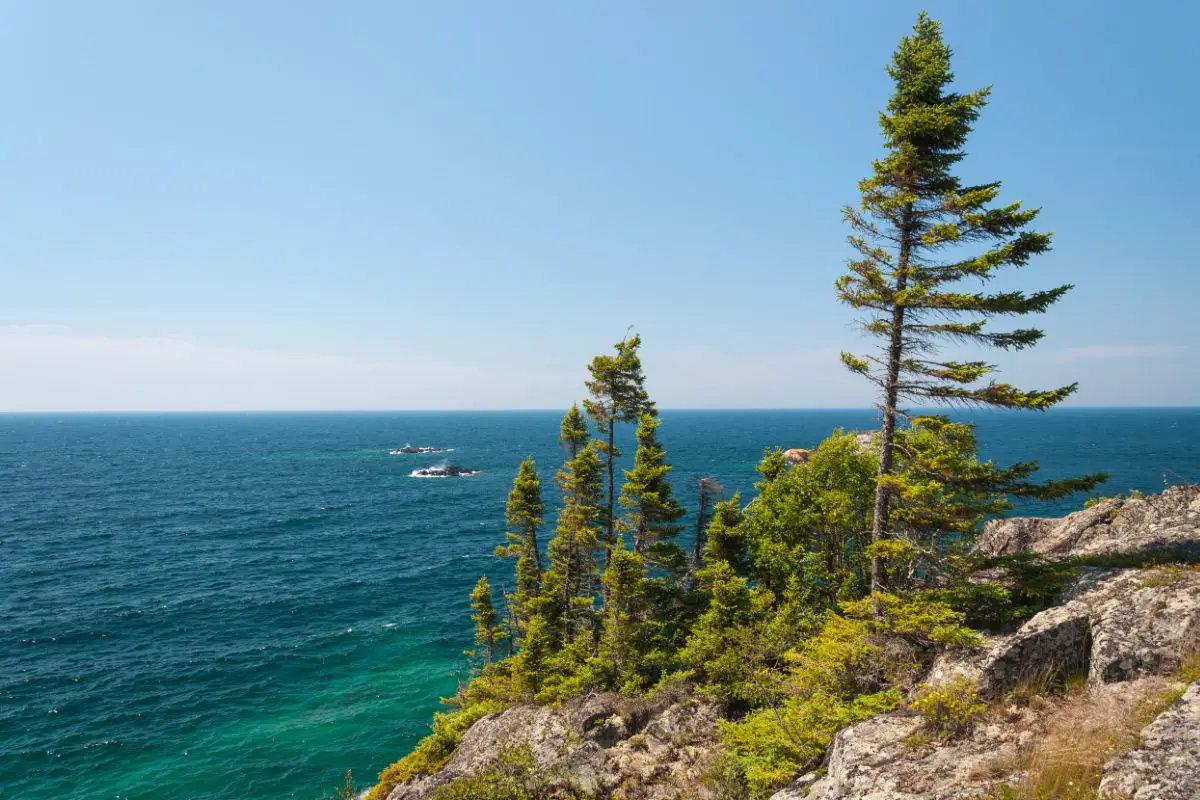 Northern shore of great lake superior.